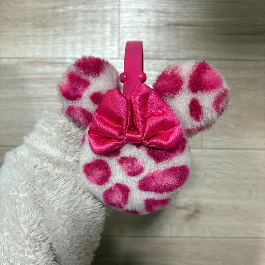 ディズニー イヤーマフ ヒョウ柄 ピンク ミニー 耳当て - メルカリ