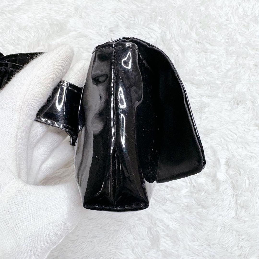CHANEL ノベルティ ウエストポーチ エナメル ブラック ウエストバッグ