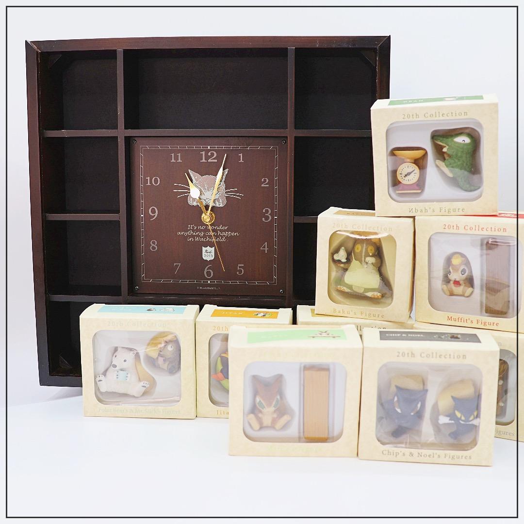わちふぃーるど 20thコレクション時計＆フィギュア9個＊ジャンク品