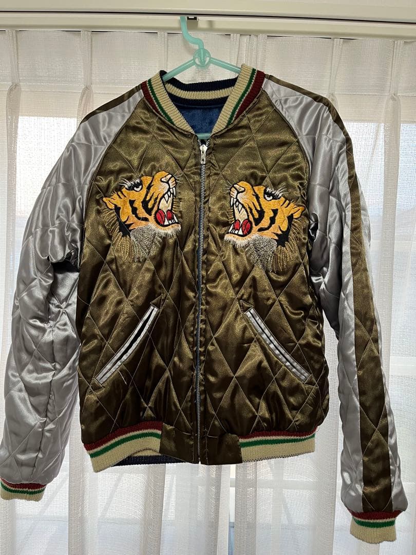 テーラー東洋　スカジャン　虎✖️鷲　S