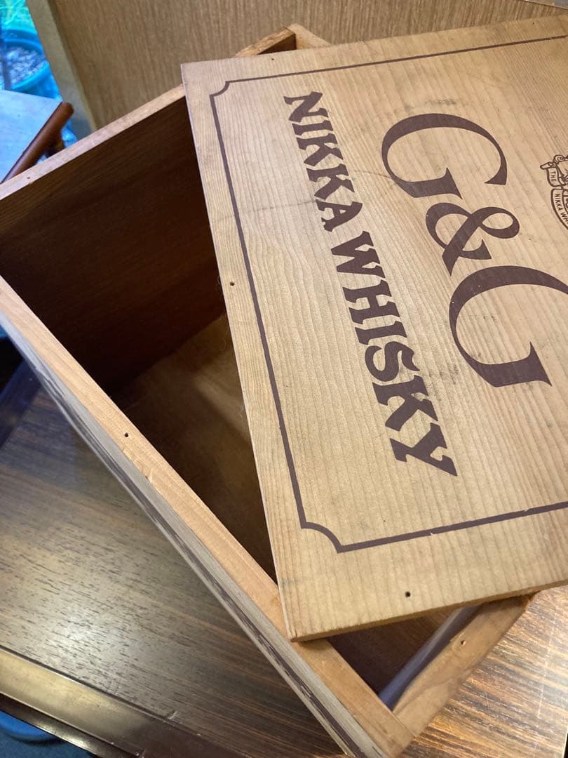 G&G ニッカ ウイスキー ヴィンテージ 木箱 酒 昭和 レトロ 収納