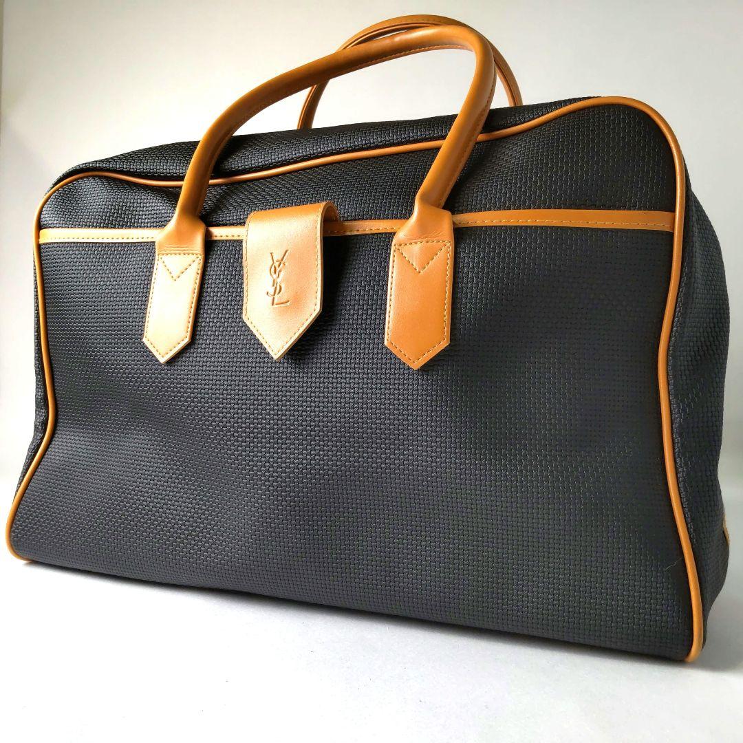 極美品 イヴサンローラン 旅行カバン カサンドラ YSLロゴ