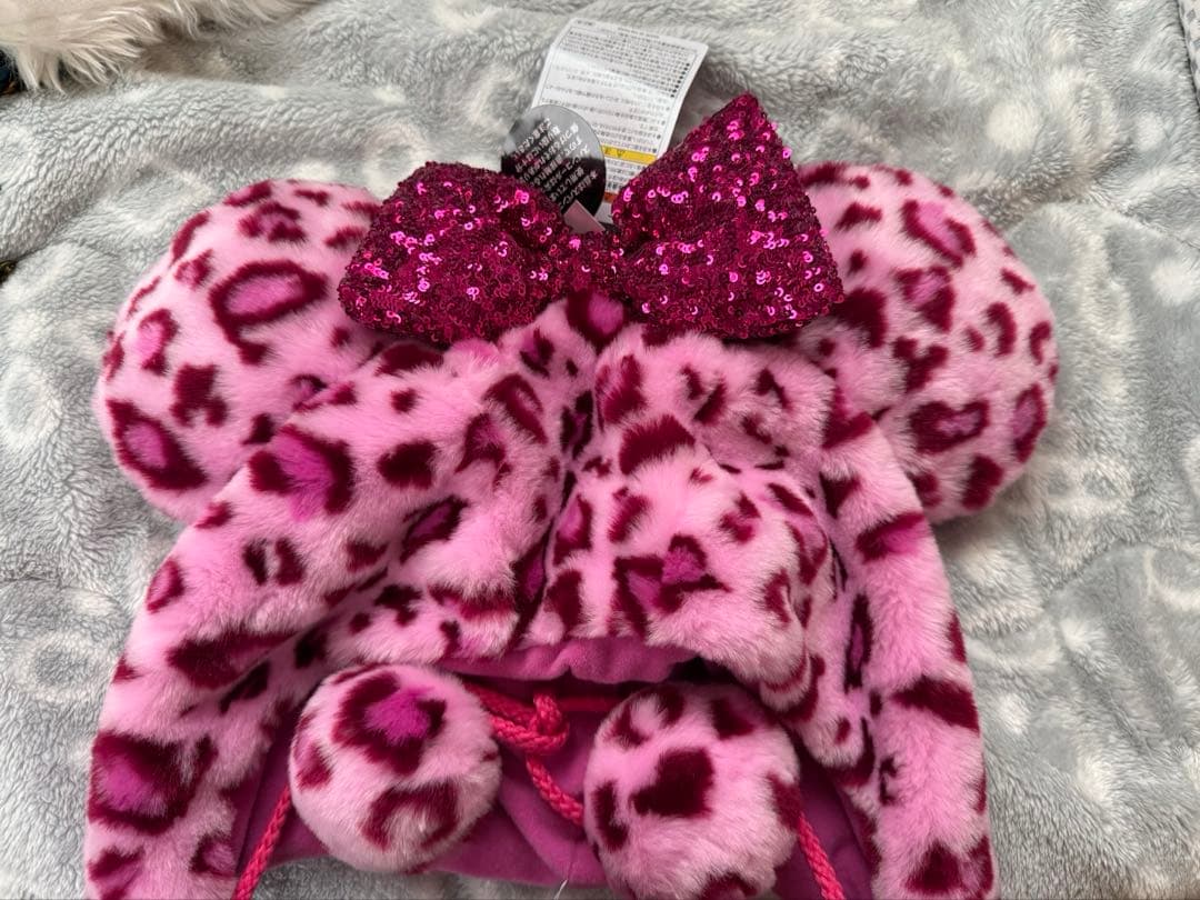 ディズニー ヒョウ柄ファンキャップ ピンク タグ付き - メルカリ