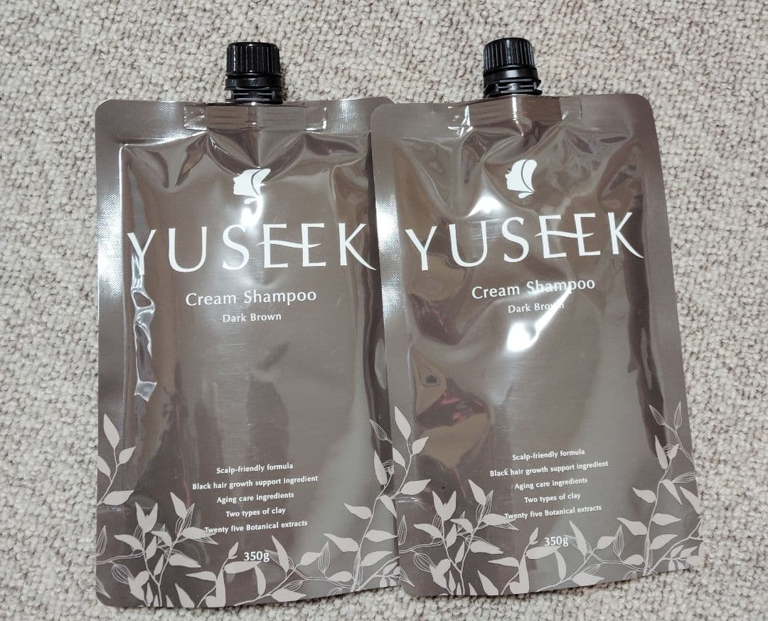YUSEEK Cream Shampoo ダークブラウン 350g 2個セット YUSEEK Cream Shampoo ダークブラウン 350g（1度使用済） - メルカリ