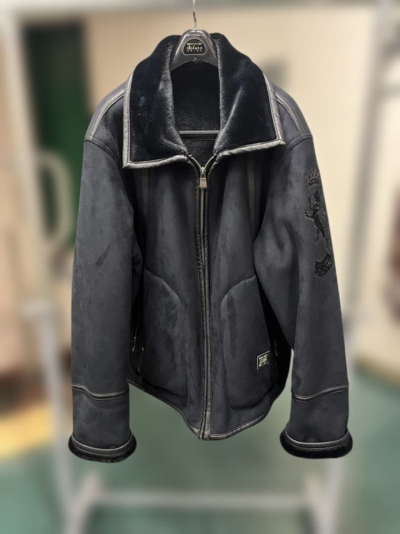 【美品】HARDY AMIES スウェード調ブルゾン LLサイズ