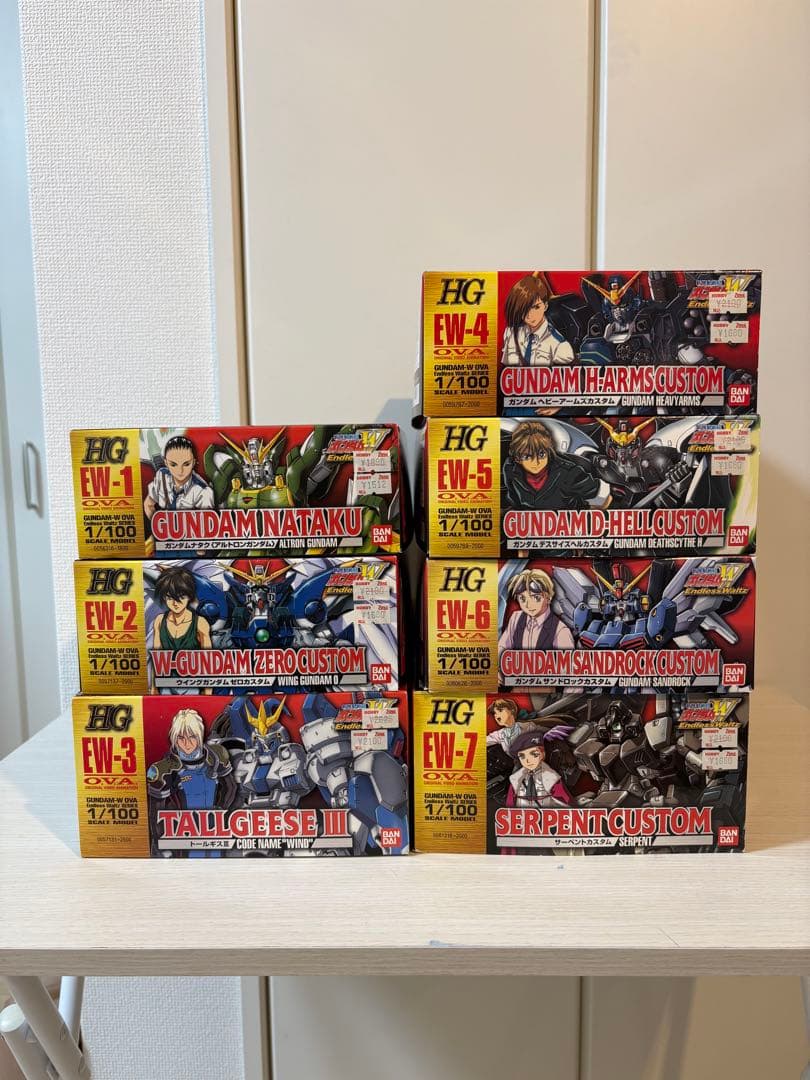 1/100 HG ガンダムW EW 7機コンプリートセット（旧キット） - メルカリ