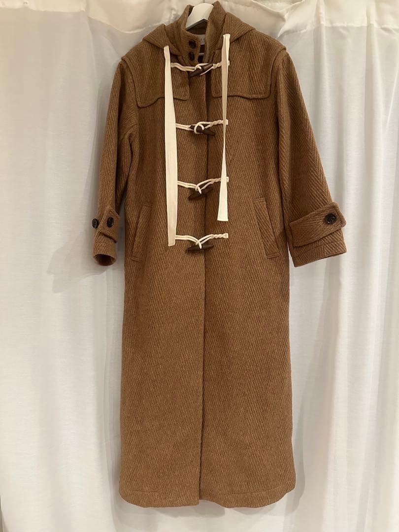 ETRE TOKYO ヘリンボーンダッフルコート Freeサイズ - メルカリ