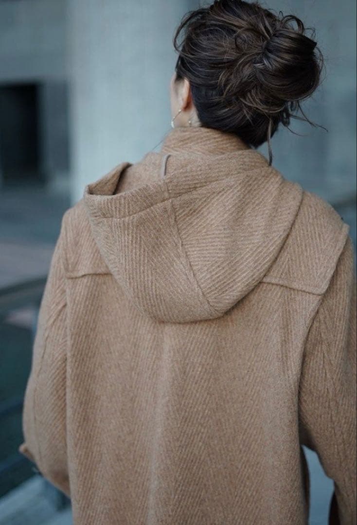 ETRE TOKYO ヘリンボーンダッフルコート Freeサイズ - メルカリ