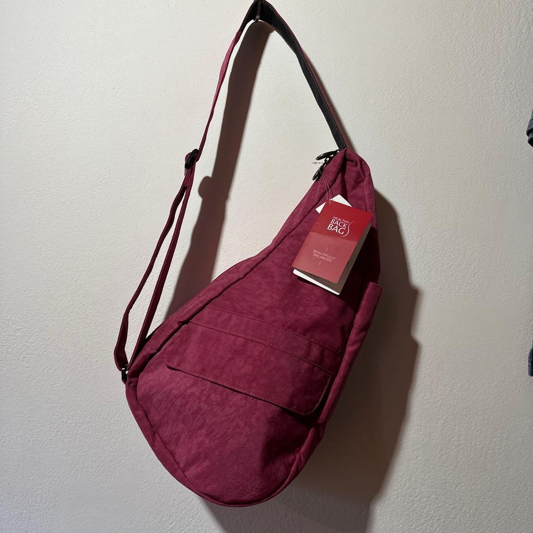 完売品新品未使用ヘルシーバックバッグ S クランベリー ボディーバッグ容量6L