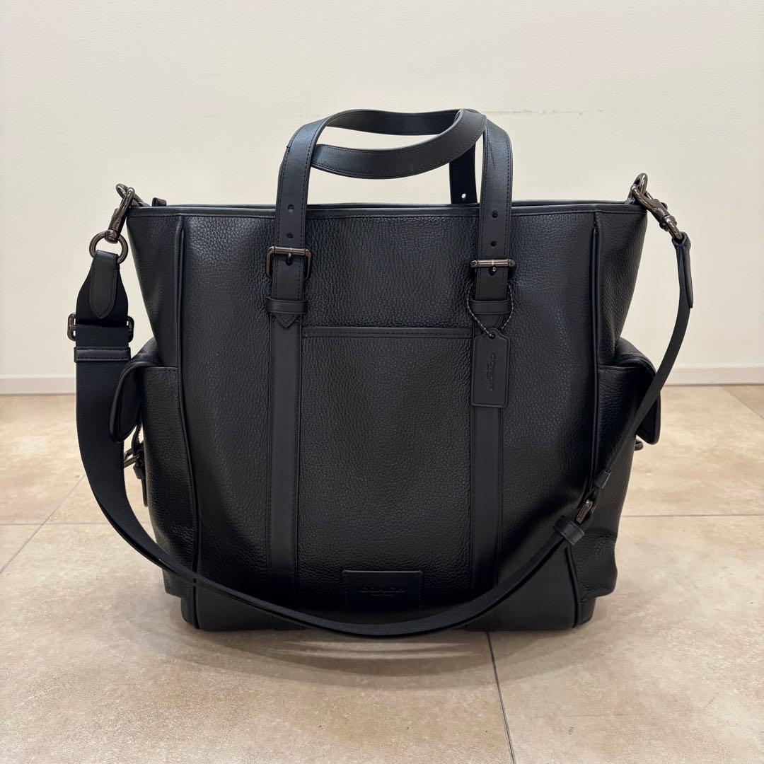 COACH コーチ スプリント トート ショルダーバッグ　2way COACH】コーチ メンズ バッグ ぺブルレザー スプリント トート 2WAY