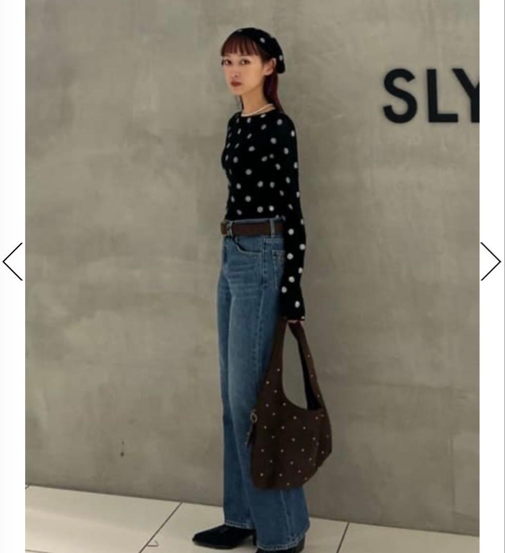 MICHIXSLY DOTS KNIT トップス ミチスライドットニットトップス - メルカリ