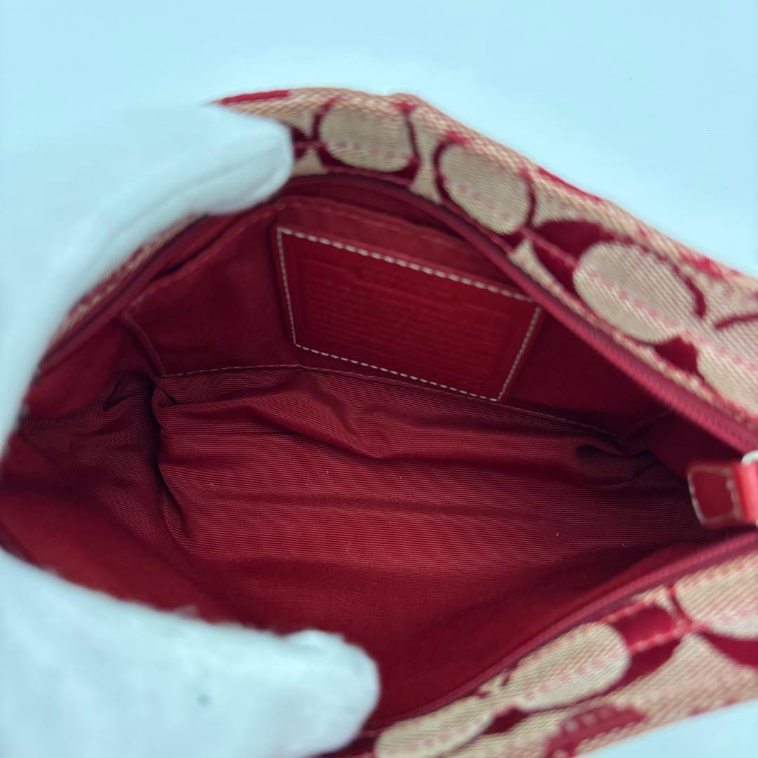 ✨美品✨ コーチ アクセサリーポーチ シグネチャ キャンバス 6023