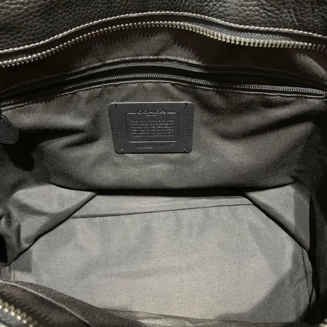 コーチ サリバン トートバッグ ビジネス 大容量 レザー シボ革 A4可 黒