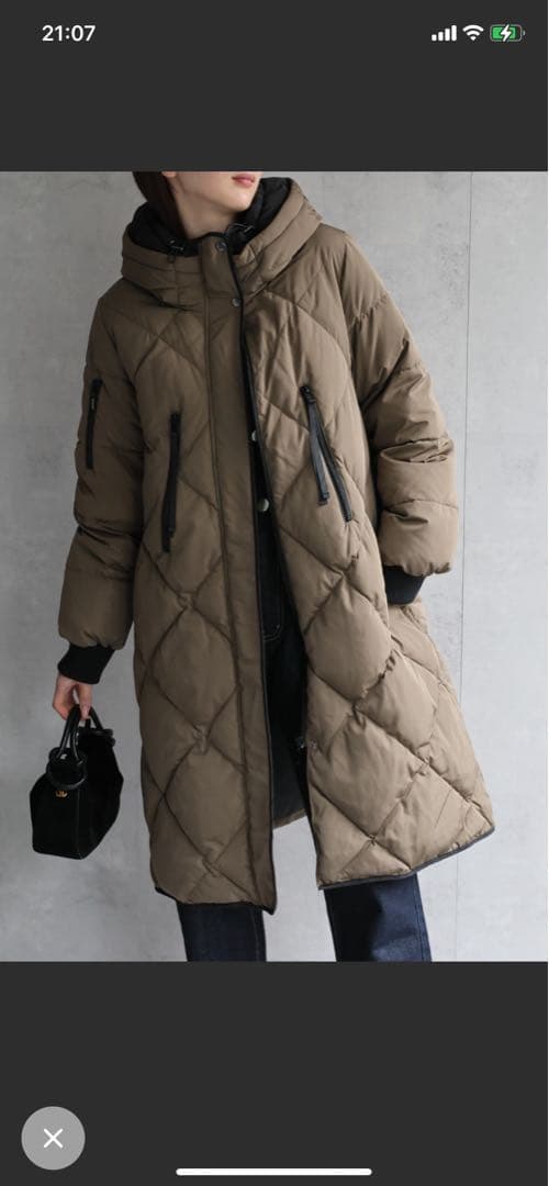 sakishimatokyo premium 配色使い キルティングダウンコート - メルカリ