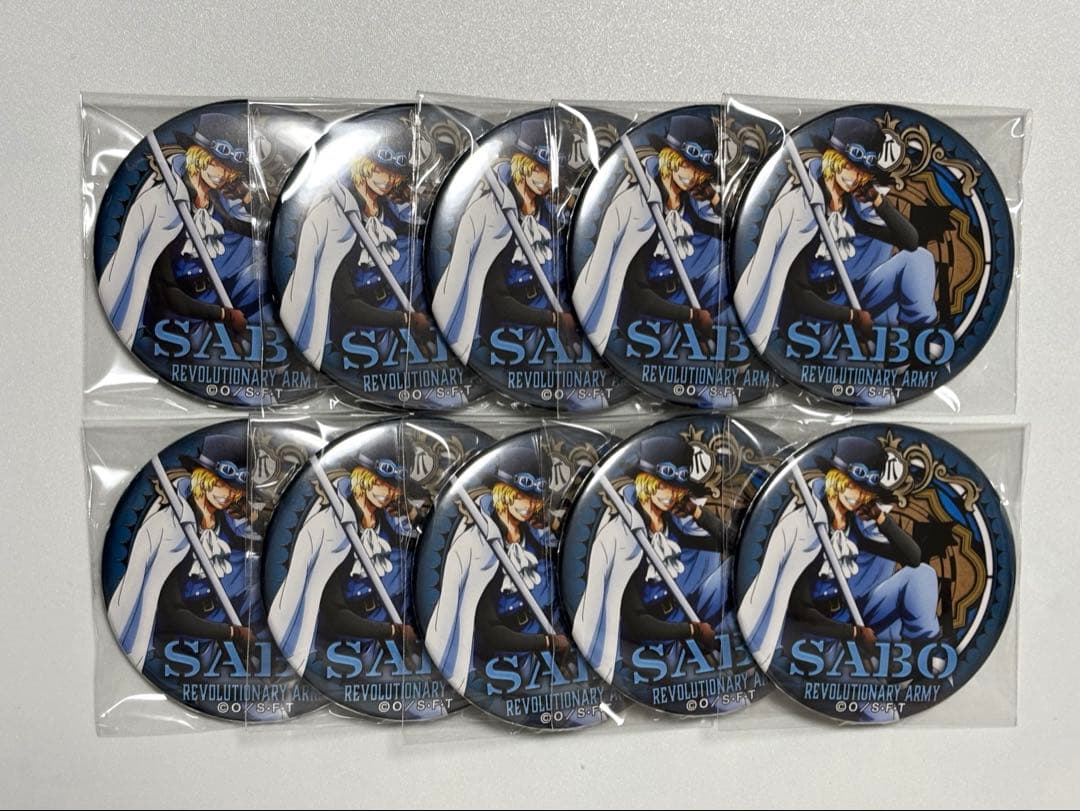 ワンピース 輩缶バッジ 第24弾 WORLD サボ 10点