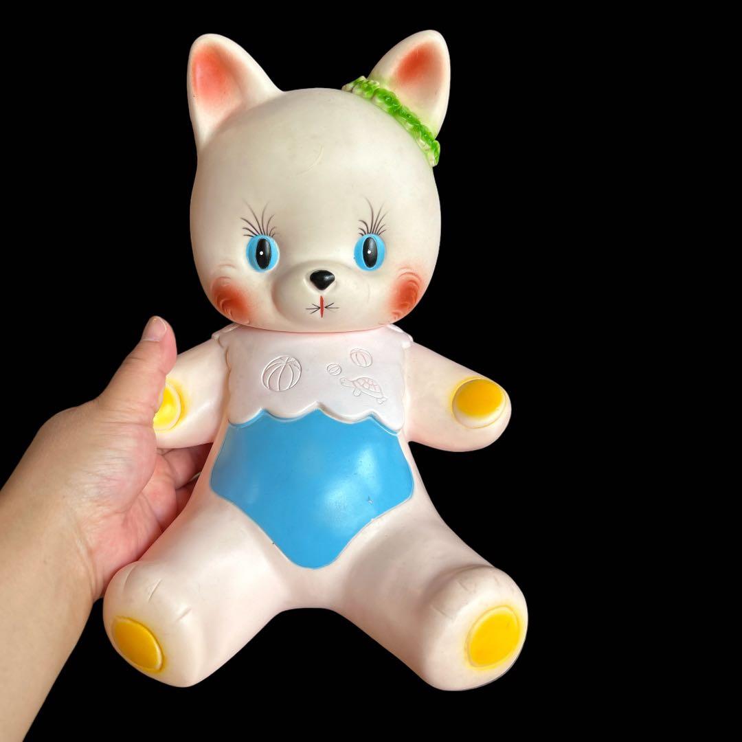レア☆昭和 レトロポップ ネコ ソフビ - メルカリ