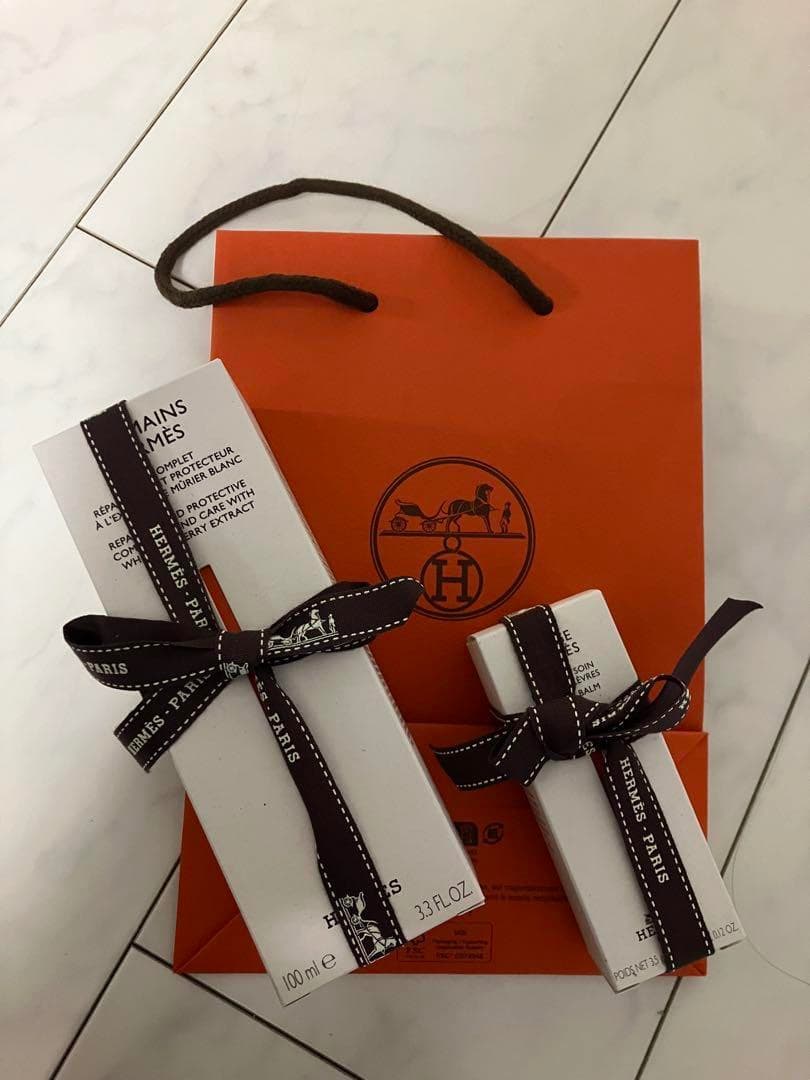 HERMÈS ハンドクリーム リップクリーム　 ギフトボックス付き