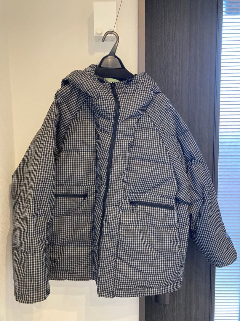 WCJ 猫耳ダウンジャケット チェック柄 - メルカリ