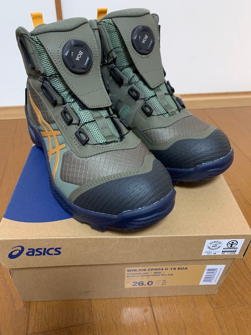 asics 安全靴　WINJOB CP604 G-TX BOA　26.0cm