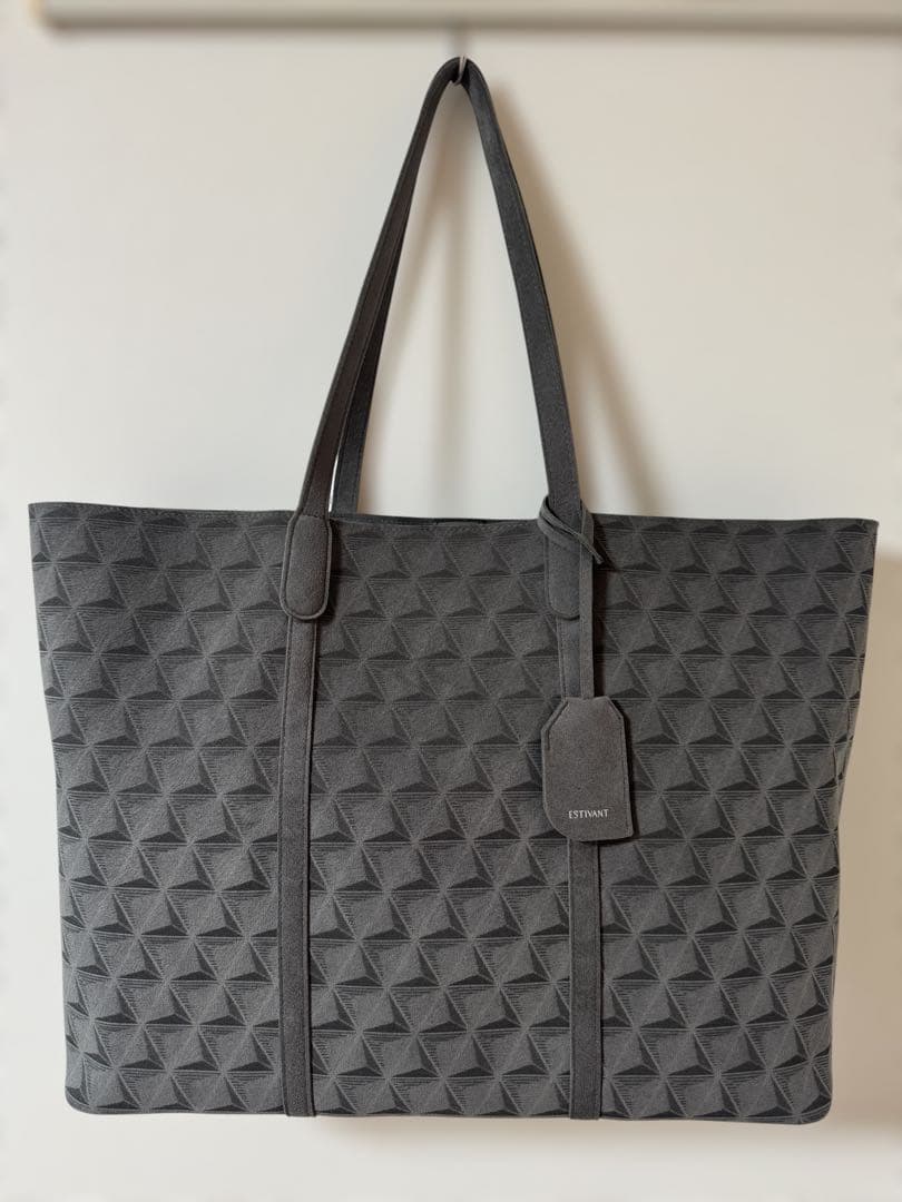 ESTIVANTトートバッグ Mウルトラスエード Ultrasuedダークグレー