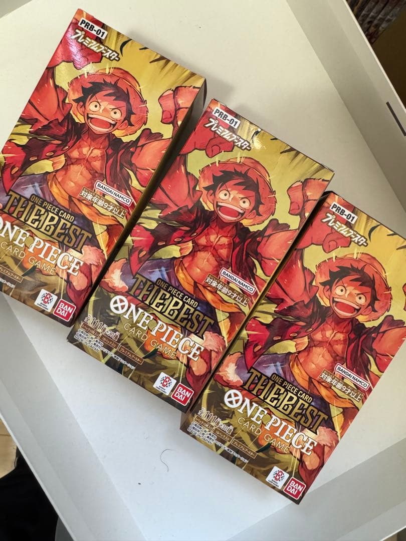 テープ付き 3BOX ワンピースカードゲーム THE BEST