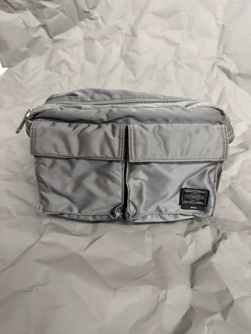 PORTER × M.U.G タンカー ウエスト ボディ バッグ シルバー