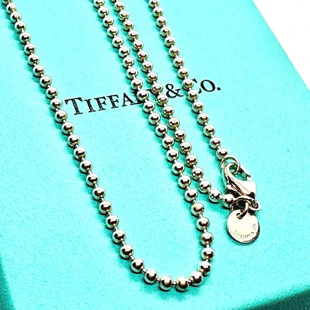 美品❤️Tiffanyティファニーロングボールチェーンネックレス925約87cm