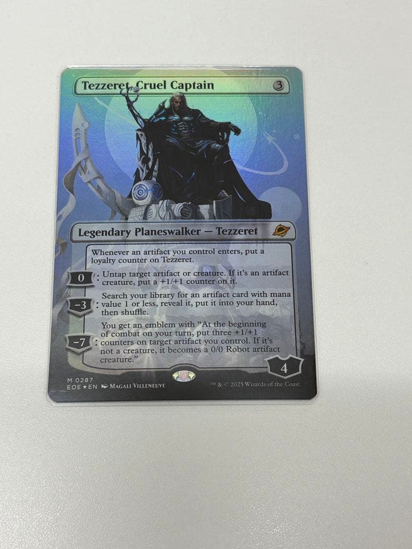 冷酷な船長、テゼレット　ボーダーレスfoil英語