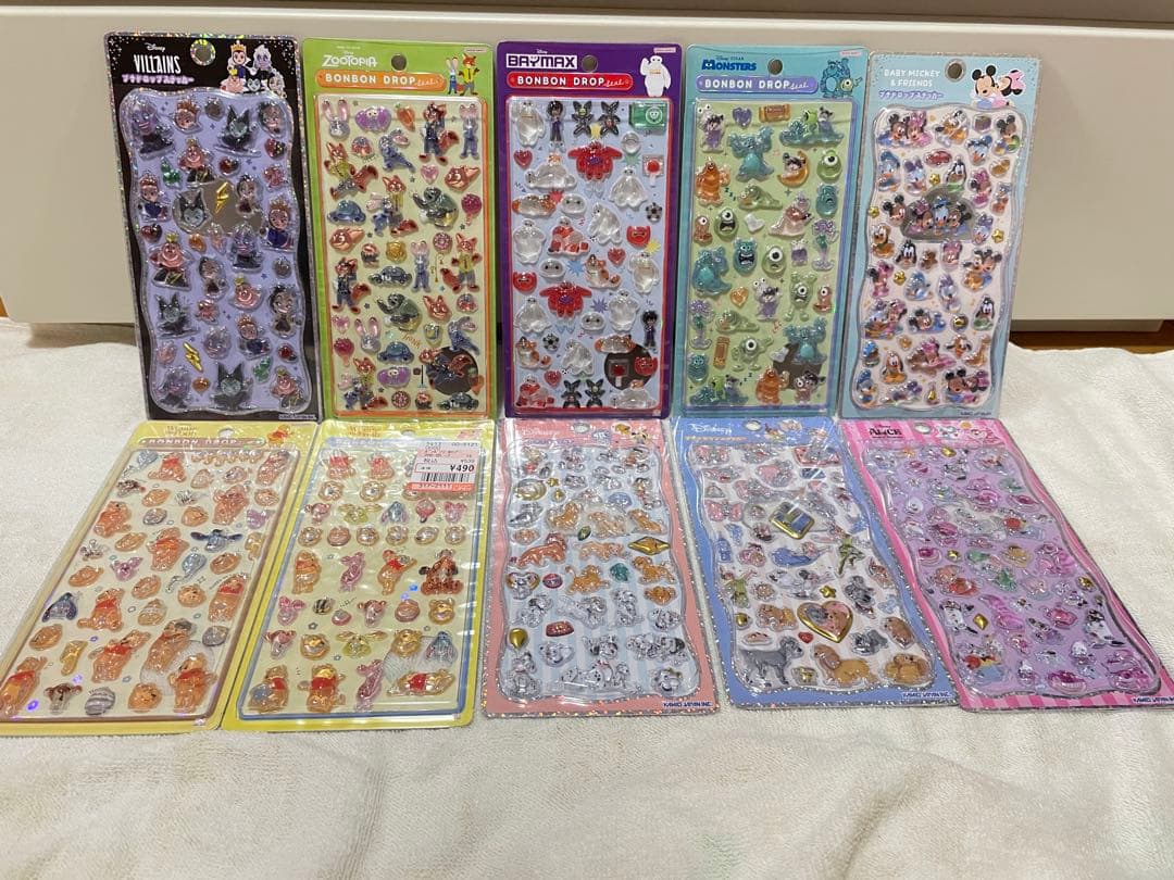 【正規品】ボンボンドロッププチドロップシール　ディズニー10枚セット
