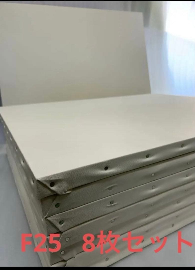 未使用、訳あり】キャンバス F25 8枚セット クレサンジャパン 綿化繊