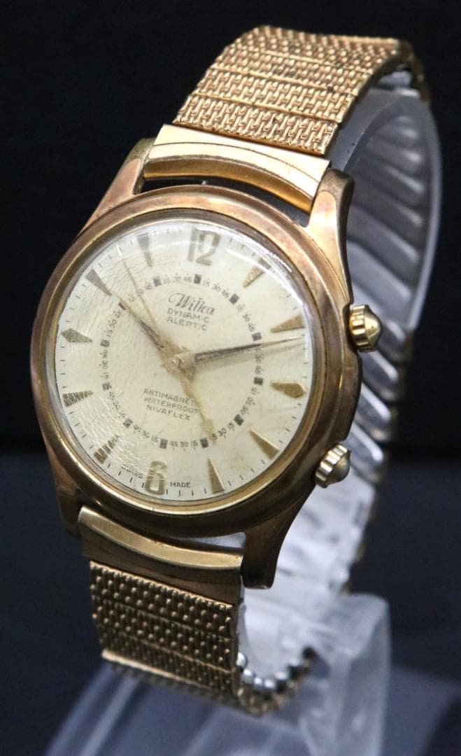 〇 Wilka ウィルカ ダイナミック アラーム 821 手巻き メンズ腕時計