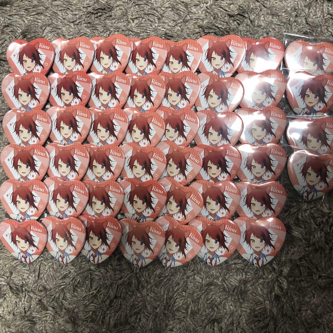 莉犬くん ハート 缶バッジ 痛バ - メルカリ