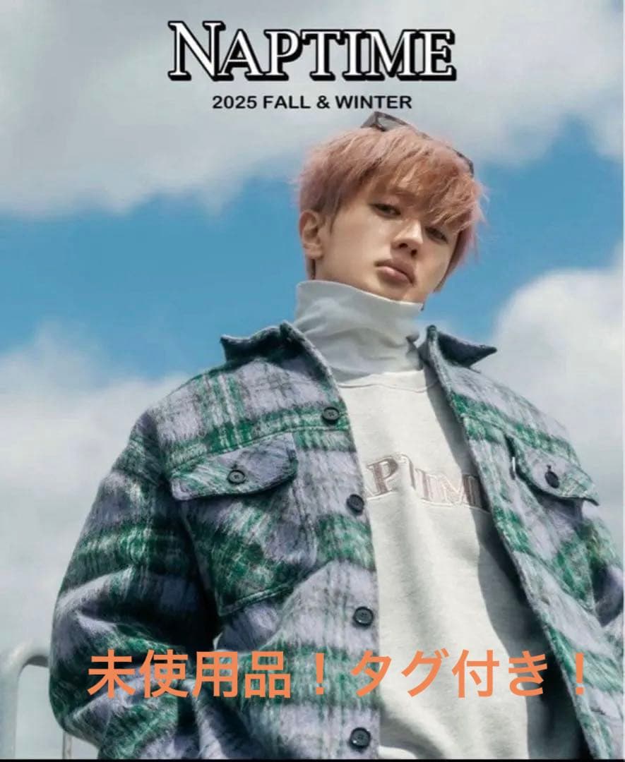 t*n様 naptime ナップタイム　チェック中綿ジャケット Mサイズ　タグ付