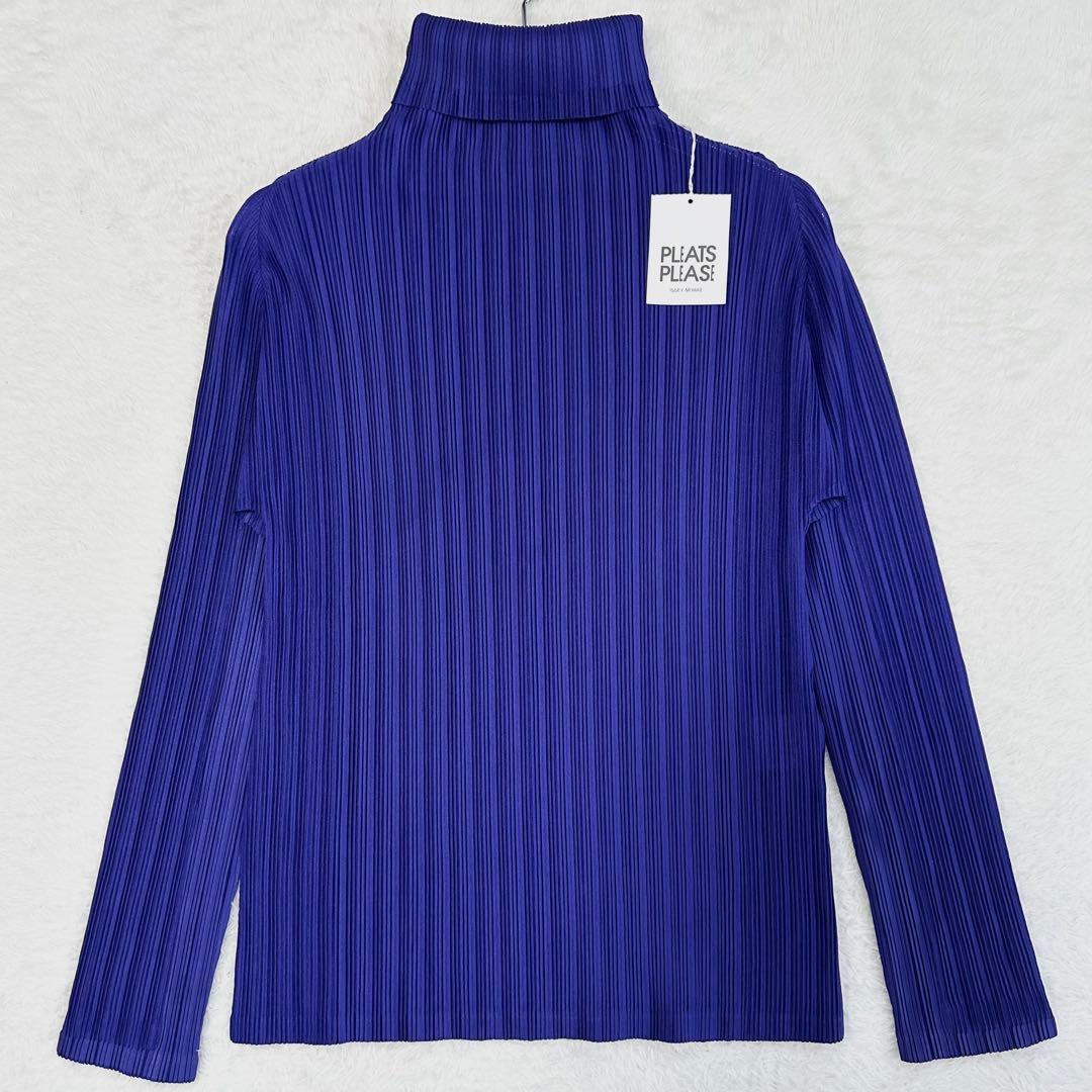 未使用に近い✨プリーツプリーズ タートルネック トップス 長袖