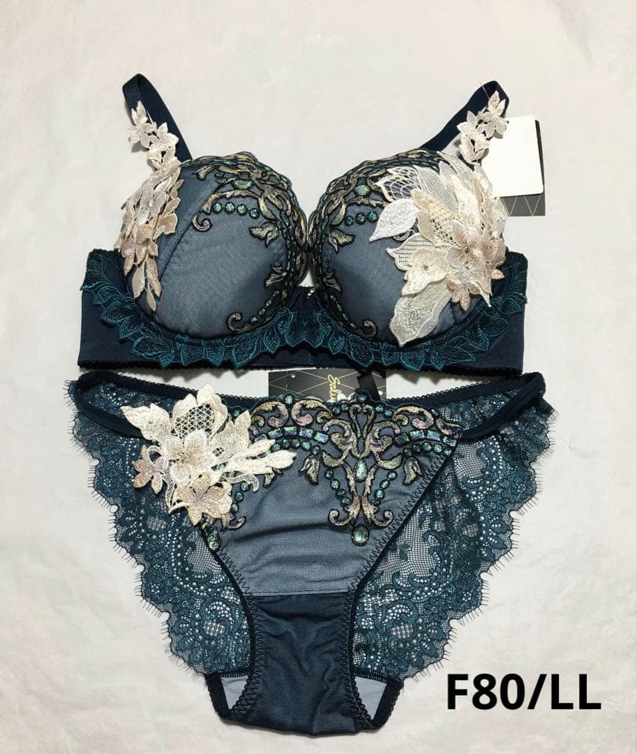 新品 ワコール サルート 02G ブラジャー F80 ショーツLL