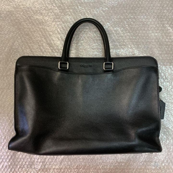 COACH　　レザー　ビジネスバッグ ブリーフケース　F73524 ブラック COACH（コーチ） 国内発送 バッグ メンズ ブリーフケース レザー
