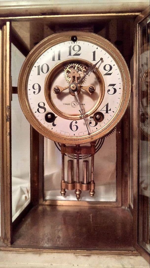 アンティーク ネジ巻式　振り子 置き時計 A00182-230x173.jpg