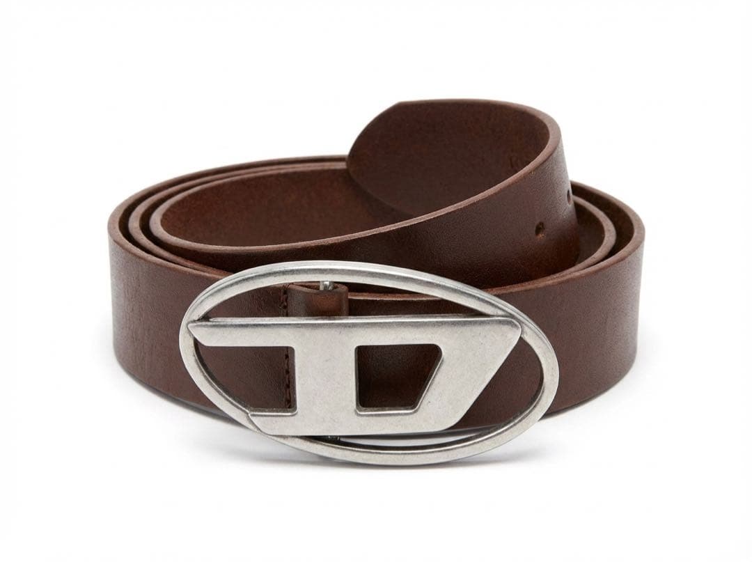 DIESEL ブラウンレザーベルト