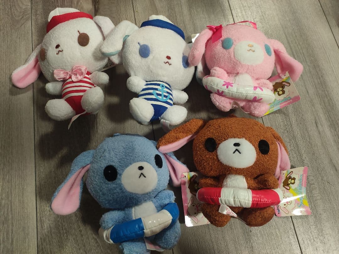 シュガーバニーズ　手のひらサイズサマースタイルぬいぐるみ　5種セット