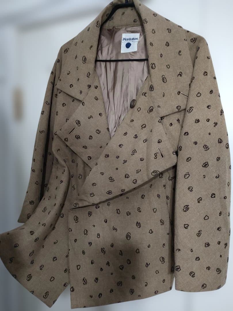 希少✦Plantation　プランテーション　ウールショートコート　M　キャメル