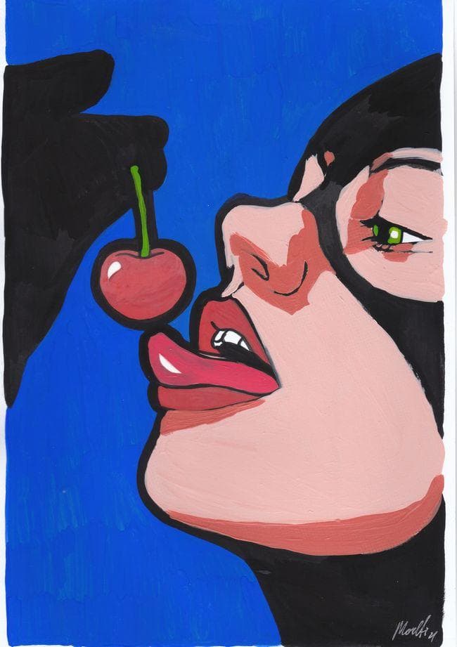 イラスト原画　「キャットウーマン」