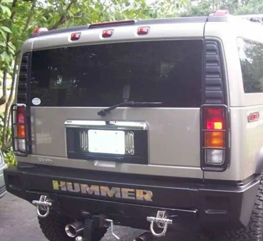 送料無料】ハマー H2 リア ナンバー用 ビレット バック プレート