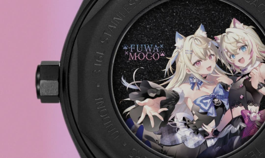 ホロライブ UNDONE コラボ腕時計 フワモコ ＋アクスタ - メルカリ