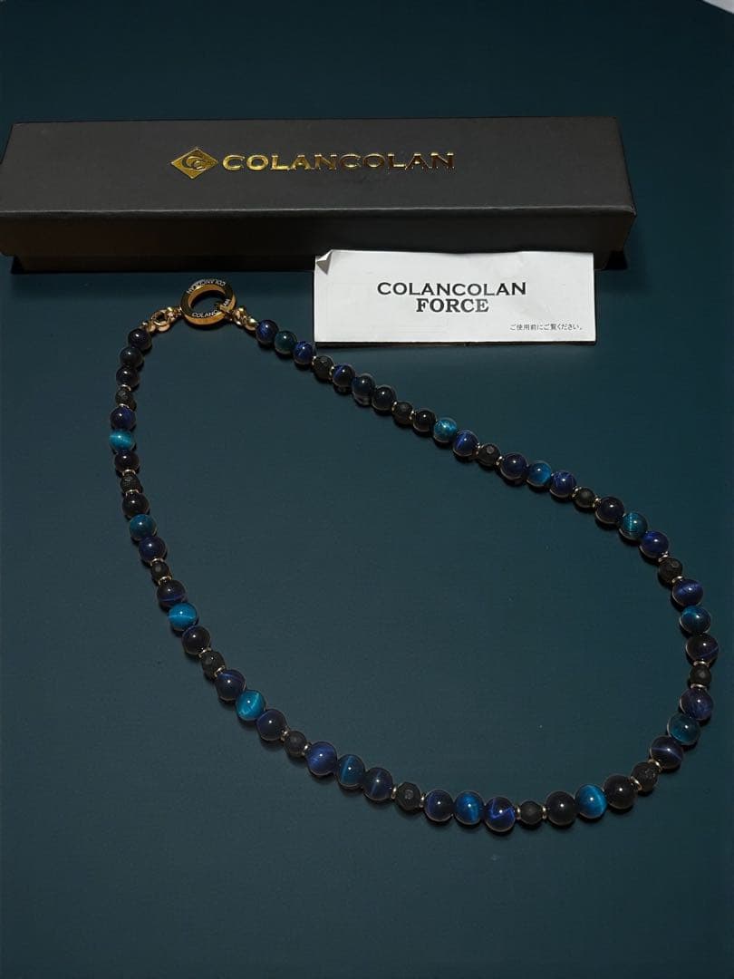 COLANCOLAN フォース5 ネックレス サイズL ブルータイガーアイ