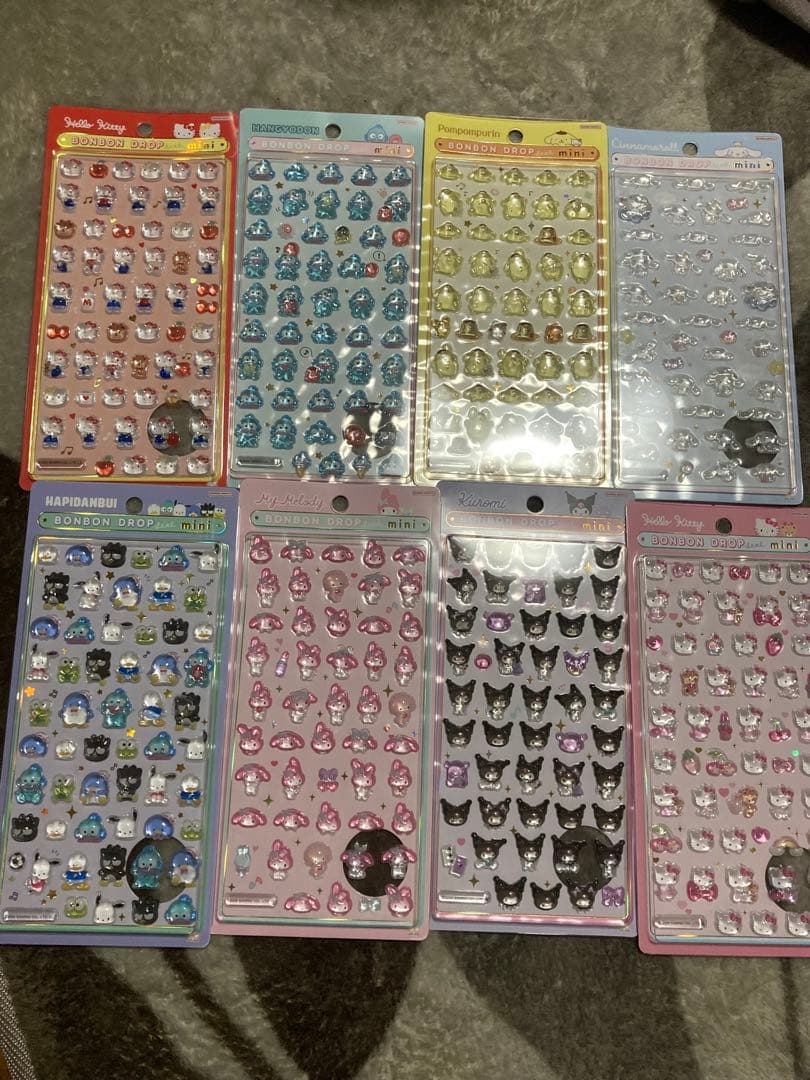 ボンボンドロップシール　サンリオミニ　正規品　8枚