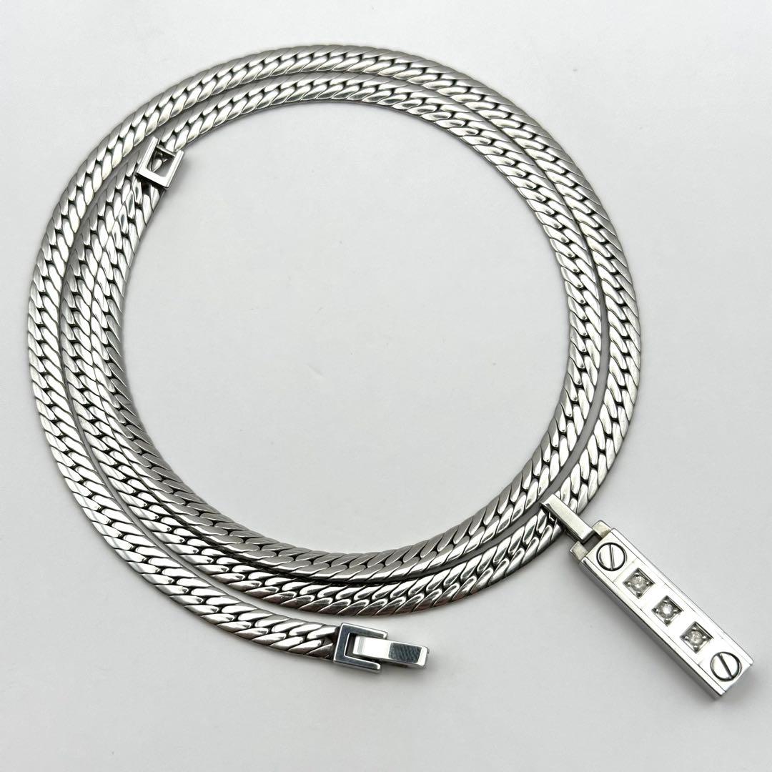 【良品】Prelude ネックレス Pt-IN プラチナ 喜平チェーン