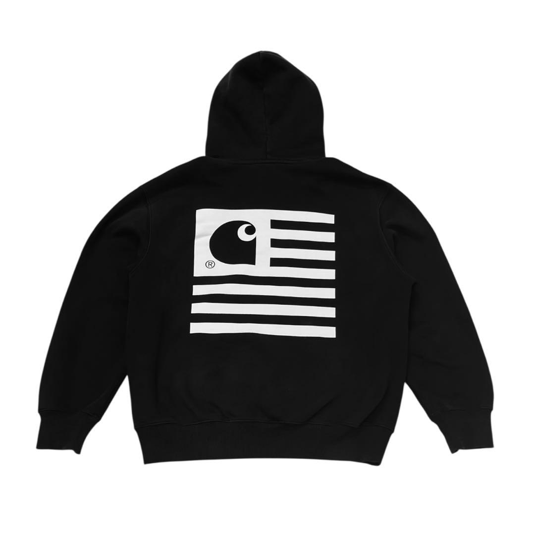スケートボード CARHARTT WIP Black 3D State Print Hoodie