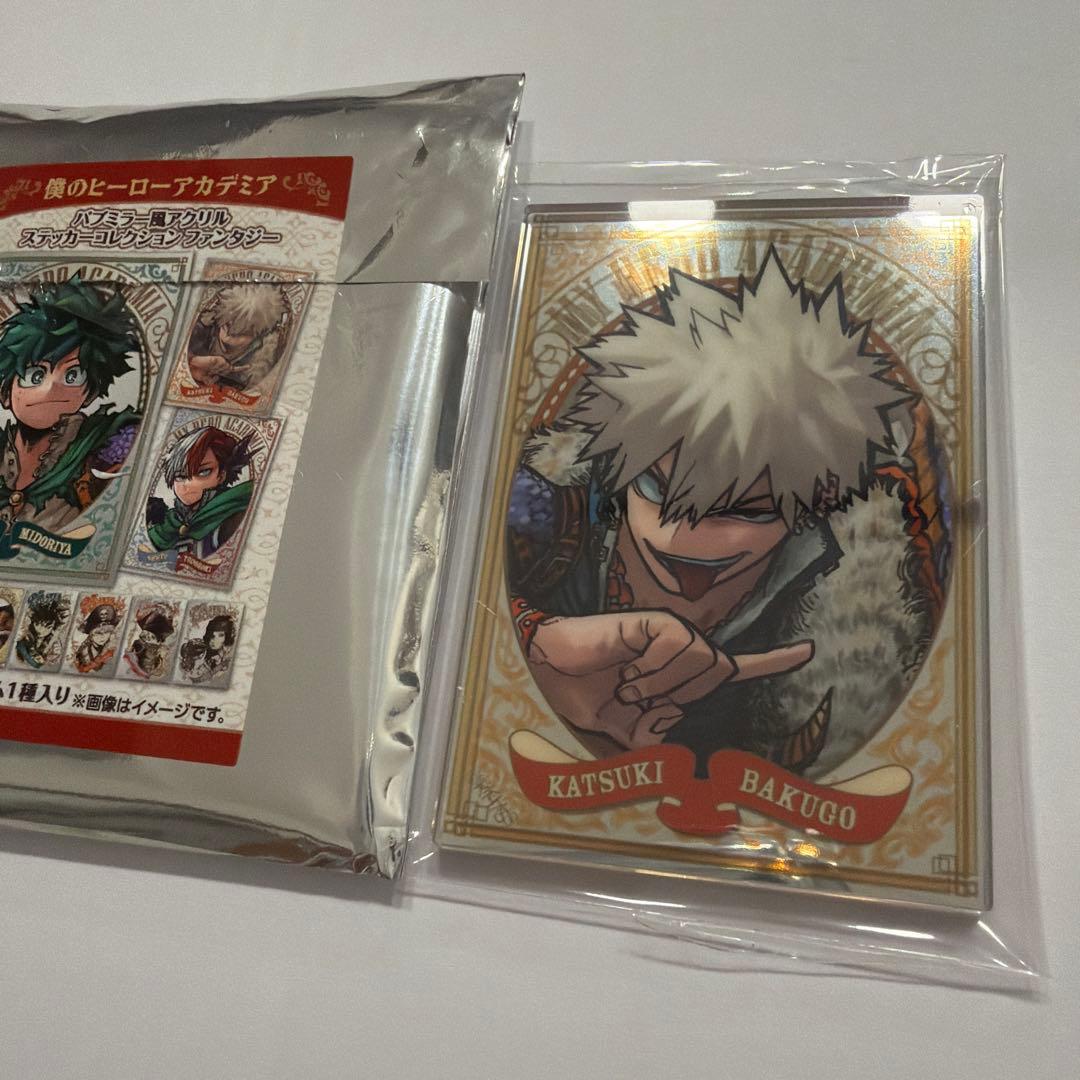 僕のヒーローアカデミア パブミラー風アクリルステッカー 十傑 爆豪