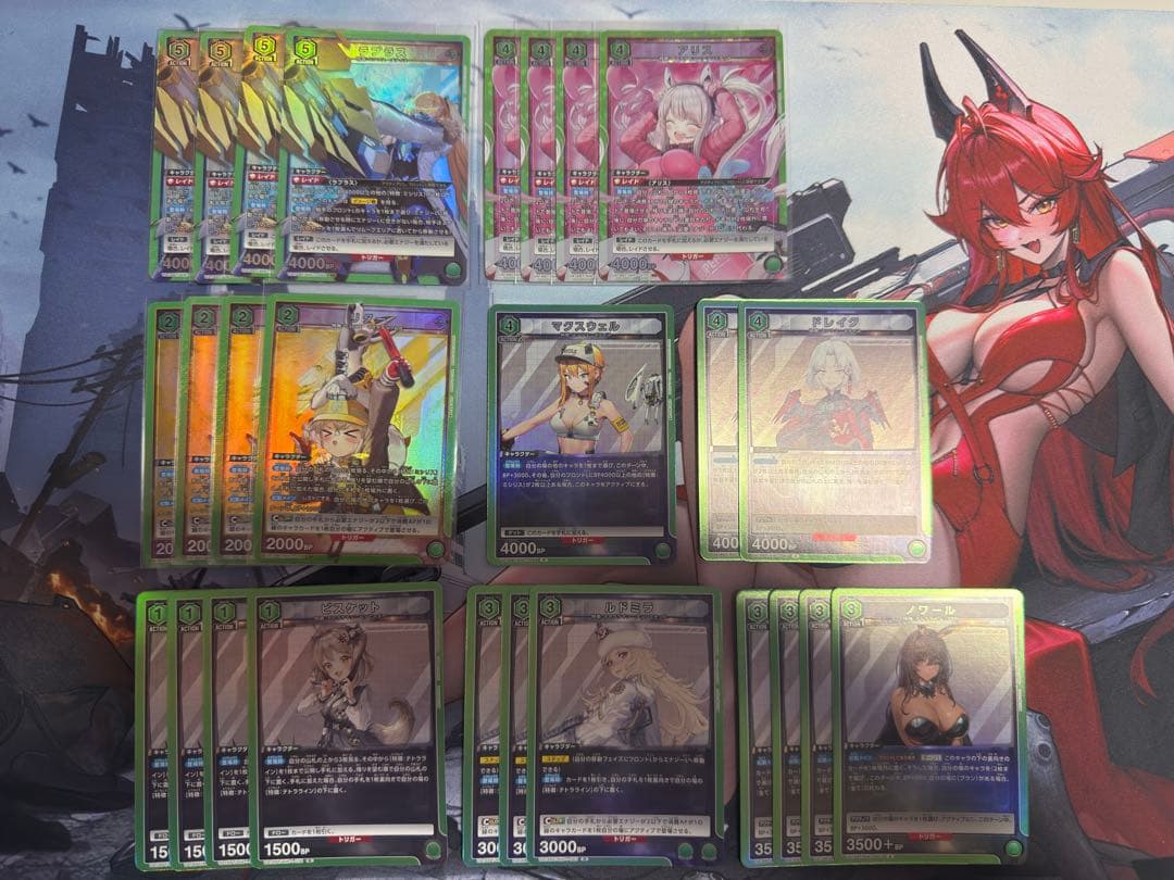 勝利の女神:NIKKE ニケ 緑 UC以下 4コン ユニオンアリーナ ユニアリ