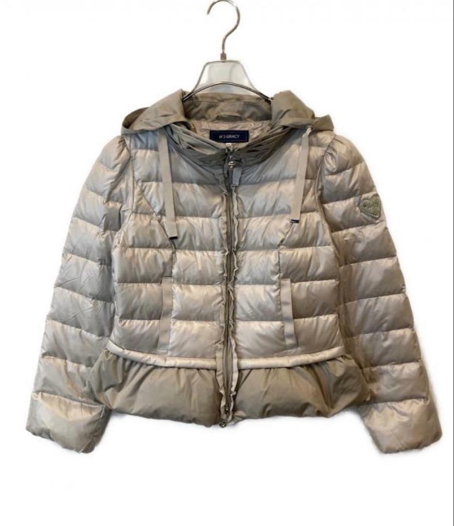 本日限定プライスM'S GRACY エムズグレイシー大人可愛い　ペプラム　ダウン